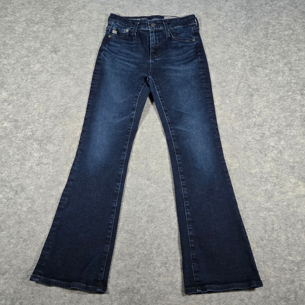 AG Womens Blue Farrah Boot Crop Japanese Fabric Denim Jeans 25